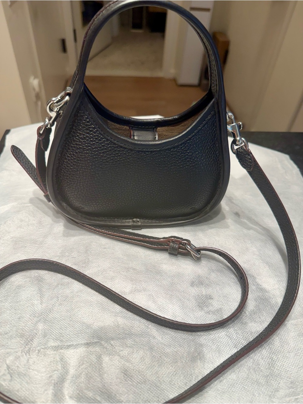 Coachtopia black ergo pebbled leather mini bag crossbody